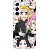 Techtree Samsung Galaxy S22 Uyumlu Demon Slayer Manga Baskılı Silikon Kılıf