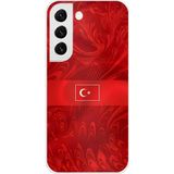 Techtree Samsung Galaxy S22 Uyumlu Türk Milli Takım Desenli Forma Baskılı Silikon Kılıf