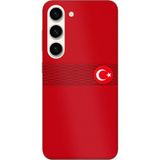Techtree Samsung Galaxy S23 Uyumlu Türk Milli Takım Izgara Desenli Forma Baskılı Silikon Kılıf
