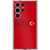 Techtree Samsung Galaxy S24 ULTRA Uyumlu Türk Milli Takım Izgara Desenli Forma Baskılı Silikon Kılıf