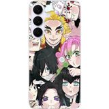 Techtree Samsung Galaxy S25 FE Uyumlu Demon Slayer Manga Baskılı Silikon Kılıf