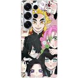 Techtree Samsung Galaxy S25 ULTRA Uyumlu Demon Slayer Manga Baskılı Silikon Kılıf