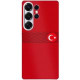Techtree Samsung Galaxy S25 ULTRA Uyumlu Türk Milli Takım Izgara Desenli Forma Baskılı Silikon Kılıf