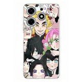 Techtree Tecno Spark 10 Pro Uyumlu Demon Slayer Manga Baskılı Silikon Kılıf