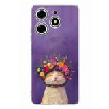 Techtree Tecno Spark 10 Pro Uyumlu Frida Catlo kedi Baskılı Silikon Kılıf