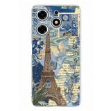 Techtree Tecno Spark 10 Pro Uyumlu Paris ve Eyfel Kulesi Baskılı Silikon Kılıf