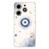 Techtree Tecno Spark 10 Pro Uyumlu Şans Getiren Nazar Tasarımı Baskılı Silikon Kılıf