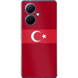 Techtree Vivo V29 Lite 5G Uyumlu Türk Milli Takım Kırmızı Forma Baskılı Silikon Kılıf