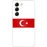Techtree Vivo V30 Lite Uyumlu Türk Milli Takım Beyaz Forma Baskılı Silikon Kılıf