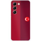 Techtree Vivo V30 Lite Uyumlu Türk Milli Takım Parçalı Forma Baskılı Silikon Kılıf