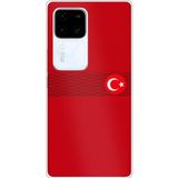 Techtree Vivo V30 Uyumlu Türk Milli Takım Izgara Desenli Forma Baskılı Silikon Kılıf