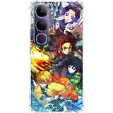 Techtree Vivo V40 Lite Uyumlu Demon Slayer Efsanesi:iblis Avcıları Baskılı Silikon Kılıf