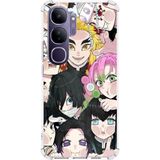 Techtree Vivo V40 Lite Uyumlu Demon Slayer Manga Baskılı Silikon Kılıf