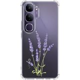 TechTree Vivo V40 Lite Uyumlu Lavanta Çiçek Tasarımlı Baskılı Silikon Kılıf - Renkli