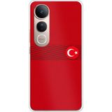 Techtree Vivo V50 Lite Uyumlu Türk Milli Takım Izgara Desenli Forma Baskılı Silikon Kılıf