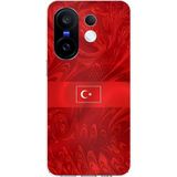 Techtree Vivo X200 FE Uyumlu Türk Milli Takım Desenli Forma Baskılı Silikon Kılıf
