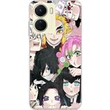 Techtree Vivo Y16 Uyumlu Demon Slayer Manga Baskılı Silikon Kılıf