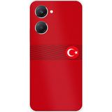 Techtree Vivo Y18 Uyumlu Türk Milli Takım Izgara Desenli Forma Baskılı Silikon Kılıf