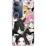 Techtree Vivo Y19s Uyumlu Demon Slayer Manga Baskılı Silikon Kılıf