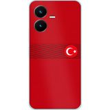 Techtree Vivo Y22S - Y35 Uyumlu Türk Milli Takım Izgara Desenli Forma Baskılı Silikon Kılıf