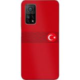 Techtree Xiaomi Mi 10T-10T PRO Uyumlu Türk Milli Takım Izgara Desenli Forma Baskılı Silikon Kılıf