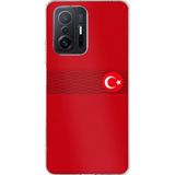 Techtree Xiaomi Mi 11T-11T PRO Uyumlu Türk Milli Takım Izgara Desenli Forma Baskılı Silikon Kılıf