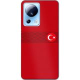 Techtree Xiaomi Mi 13 Lite Uyumlu Türk Milli Takım Izgara Desenli Forma Baskılı Silikon Kılıf