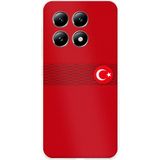 Techtree Xiaomi Mi 14T Uyumlu Türk Milli Takım Izgara Desenli Forma Baskılı Silikon Kılıf
