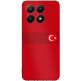 Techtree Xiaomi Mi 15T PRO Uyumlu Türk Milli Takım Izgara Desenli Forma Baskılı Silikon Kılıf
