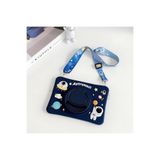 TechTrove Apple iPad 10. Nesil Kılıf Stand Olabilen Askılı Sevimli Astronot Figürlü Tablet Kılıfı