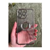 Techtrove Apple İphone 15 Pro Max Kılıf Logosu Açık Kamera Korumalı Silikon Kapak Titan Gri