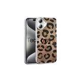 Techtrove Apple İphone 16 Kılıf İpeksi Desenli Tasarımlı Kamera Koruma Çıkıntılı A+ Kalite Kapak Gold Leopar