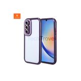 Techtrove Galaxy A34 Kılıf Kamera Korumalı Renkli Kenar Ve Çerçeve Tasarımlı A+ Kalite Kapak Derin Mor