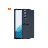Techtrove Galaxy A54 Kılıf Içi Kadife Süet Tasarımlı Kamera Korumalı Renkli Silikon A Kalite Lansman Kapak Lacivert