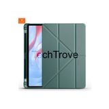 Techtrove Huawei Honor Pad X9 11.5' Kılıf Kalem Bölmeli Stand Olabilen Standlı Tablet Kılıfı Koyu Yeşil