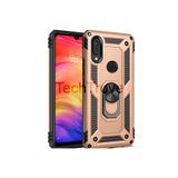 Techtrove Huawei Y7 Prime 2019 Kılıf Yüzüklü Stand Olabilen Magnetic Tpu Tank Kapak Gold
