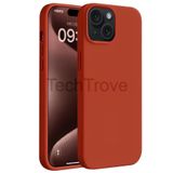 Techtrove İphone 15 Plus Kılıf Yumuşak Ve Esnek Tpu Silikon Kapak Kırmızı