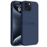 Techtrove İphone 15 Plus Kılıf Yumuşak Ve Esnek Tpu Silikon Kapak Lacivert