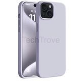 Techtrove İphone 15 Plus Kılıf Yumuşak Ve Esnek Tpu Silikon Kapak Lila