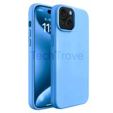 Techtrove İphone 15 Plus Kılıf Yumuşak Ve Esnek Tpu Silikon Kapak Mavi