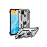 Techtrove Oppo A15S Kılıf Yüzüklü Stand Olabilen Magnetic Tpu Tank Kapak Gri