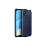 Techtrove Oppo A54 4G Kılıf Deri Extra Korumalı Slikon Kapak Lacivert