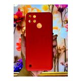 Techtrove Realme C25Y Ve Realme C21Y Kılıf İçi Kadife Lansman Silikon Kapak Kırmızı