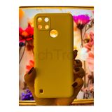 Techtrove Realme C25Y Ve Realme C21Y Kılıf İçi Kadife Lansman Silikon Kapak Sarı