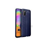 Techtrove Samsung Galaxy A02S Kılıf Deri Extra Korumalı Slikon Kapak Lacivert