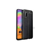 Techtrove Samsung Galaxy A02S Kılıf Deri Extra Korumalı Slikon Kapak Siyah