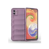 Techtrove Samsung Galaxy A04 Kılıf Elde Kaymaz İçi Kadife Silikon Kapak Mor