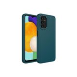 Techtrove Samsung Galaxy A04S Kılıf Metal Çerçeve Ve Buton Tasarımlı Silikon Kapak Koyu Yeşil