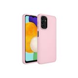 Techtrove Samsung Galaxy A04S Kılıf Metal Çerçeve Ve Buton Tasarımlı Silikon Kapak Pembe