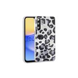 Techtrove Samsung Galaxy A26 Kılıf İpeksi Desenli Tasarımlı Kamera Koruma Çıkıntılı A+ Kalite Kapak Gri Leopar